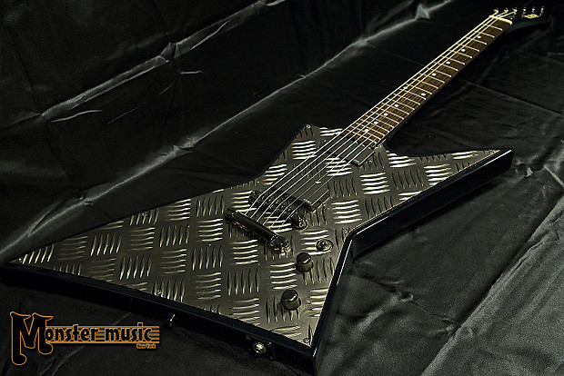 ESP EX Explorer Diamond Plate 2009 Black/Diamond Plate | Reverb
