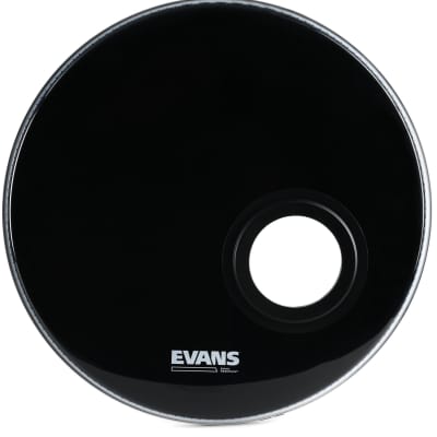 Evans EMAD Resonant Black Bass Drumhead - 18 inch image 1