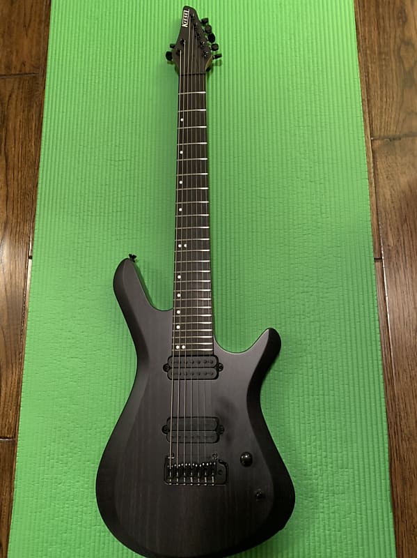 Kiesel Vanquish 7 string 2017 Blacked out ash satin | Reverb