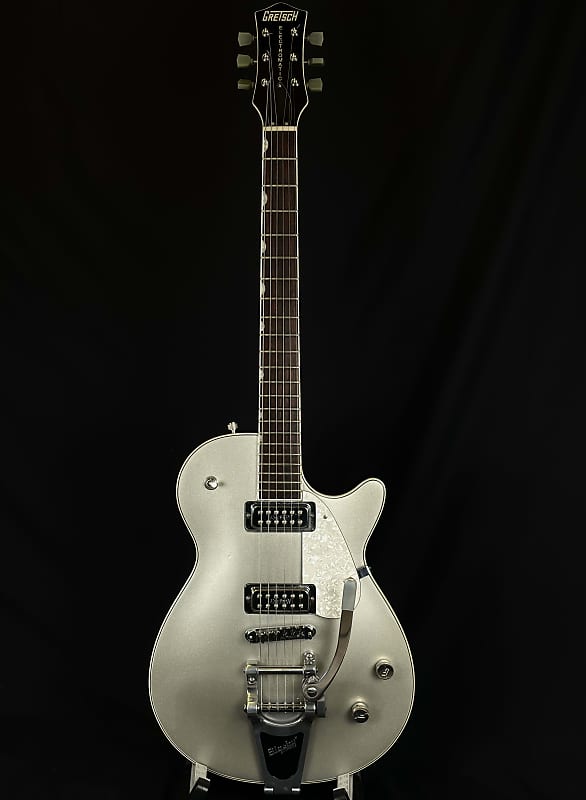 Gretsch G5236T Electromatic Pro Jet with Bigsby 2008 Silver Sparkle | Reverb