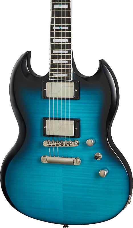 Epiphone Prophecy SG Electric Guitar, Blue Tiger Aged Gloss image 1