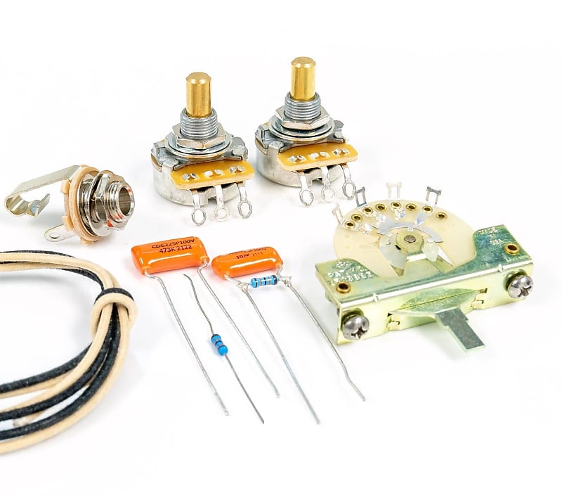 HS Telecaster Compatible Wiring Kit CTS Pots, Paper in Oil | Reverb UK