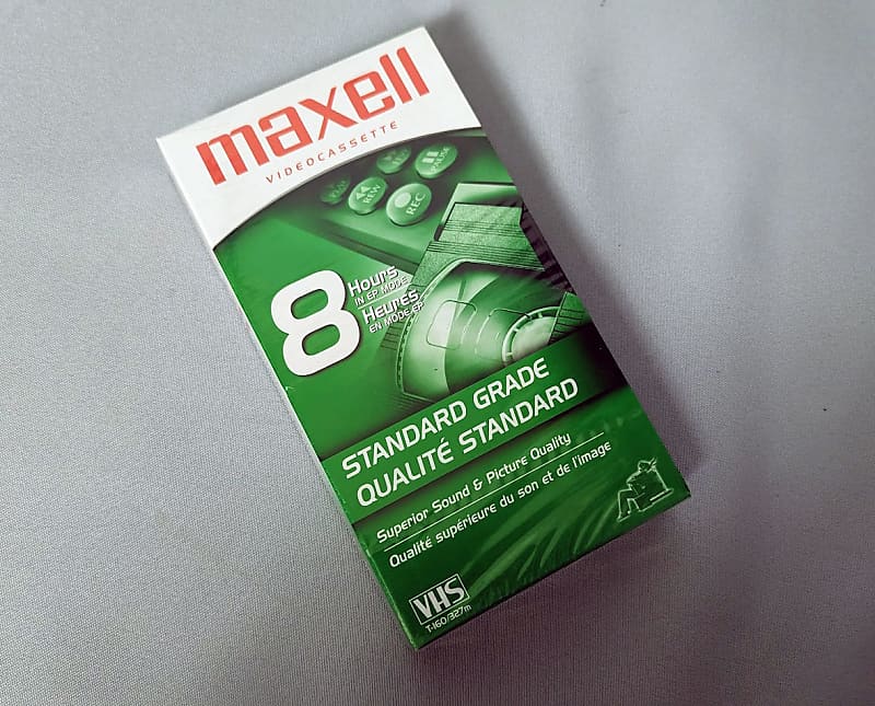 Maxell Standard Grade 8 Hours T-160 Videocassette VHS Tape - Brand New - Factory Sealed image 1