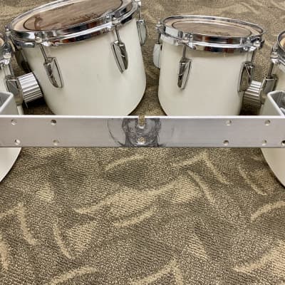 Yamaha Power-Lite 8", 10", 12" and 13" Marching Tenor Quad Drums w/ Brand New Heads & Yamaha Case image 7