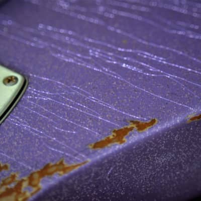 Fender Telecaster American Performer Relic 2019 Lavander Purple Sparkle Duncan Tele Stack image 16