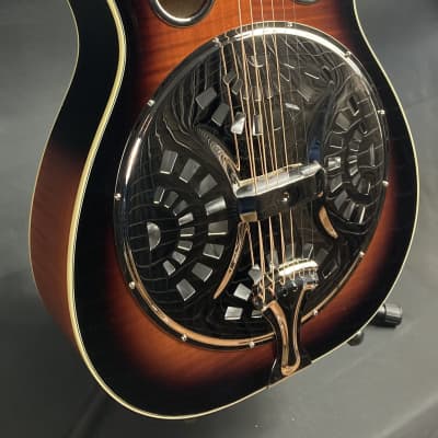 Recording King RR-75PL-SN Phil Leadbetter Signature Square Neck Resonator Guitar Vintage Sunburst image 3