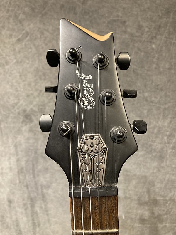 Cort EVL Z4 Pentagram single cut goth 2006 Satin Black | Reverb