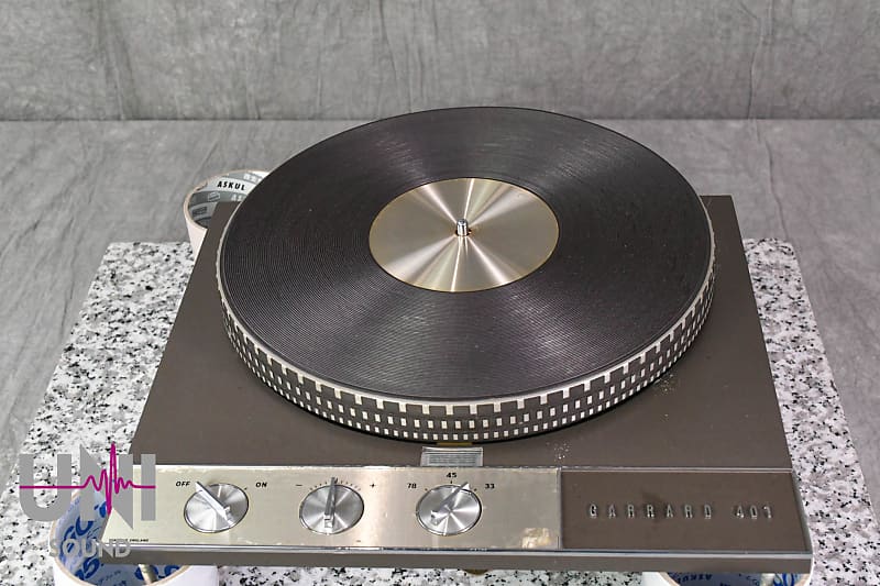 GARRARD MODEL 401 Idler Drive Turntable in Good Condition  			