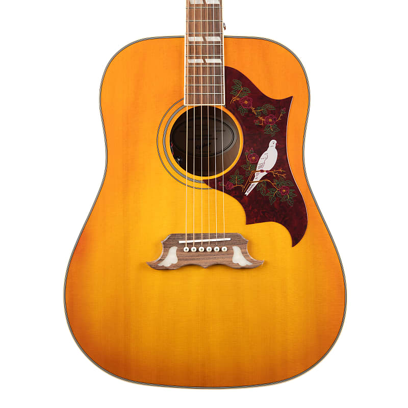 Epiphone Dove Studio Acoustic Electric - Violinburst | Reverb