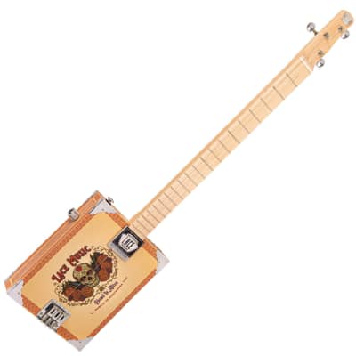 Lace Cigar Box Electric Guitar ~ 3 String ~ Dead Is Alive image 1