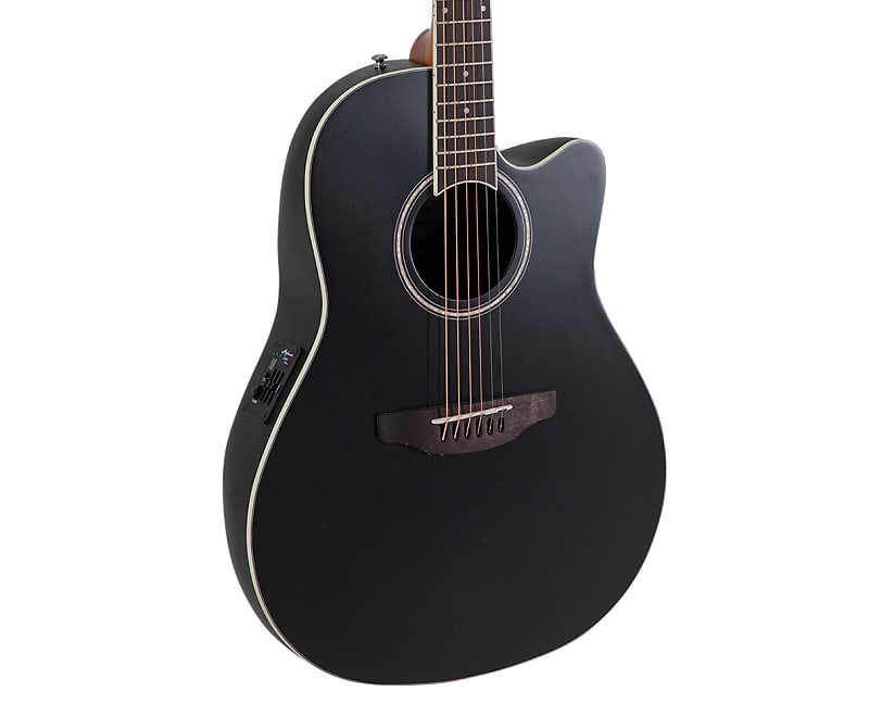 Ovation Applause AE44-5S Cutaway A/E Guitar - Black Satin - Open Box image 1