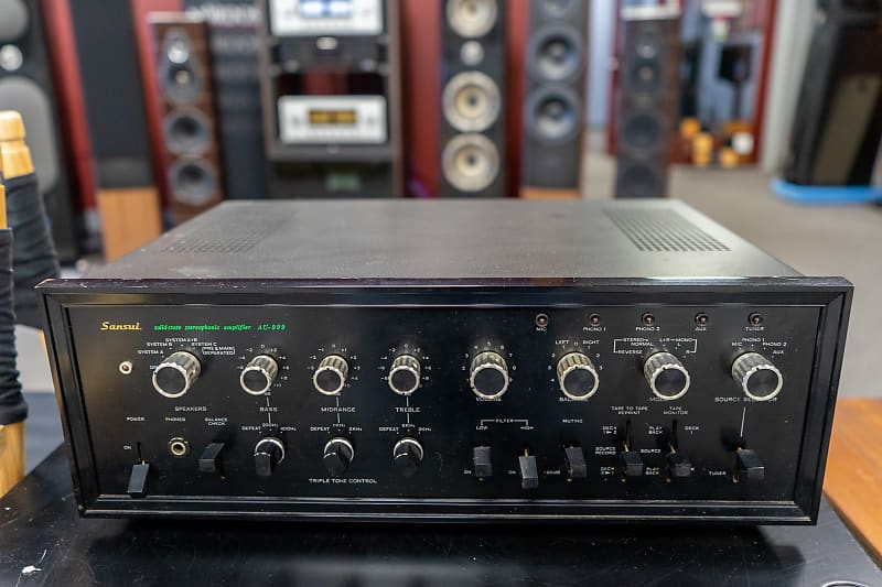 Sansui AU-999 Stereo Integrated Amplifier -  Black image 1
