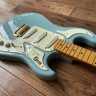 Burns of London Club Series Marquee Reissue Electric Guitar Blue strat image 7