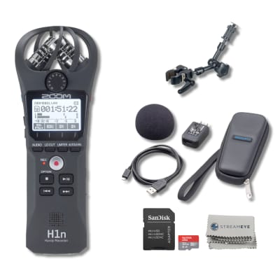 ZOOM H1 HANDY RECORDER For micro SD / micro SDHC card, stereo, mic / line  in, USB, MP3/WAV, silver