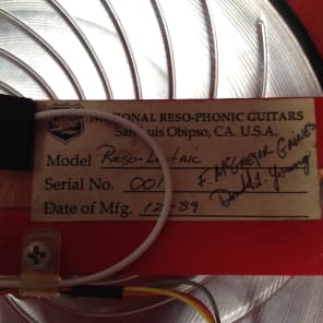 Rare First Edition National Reso-Phonic R-1 ResoLectric Ser. # 001 image 9