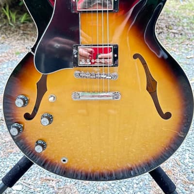 Rare” * Left Handed* 61’ vintage reissue, Gibson ES - 335 2021 - Nitrocellulose/Vintage ES-335  2021 - Tobacco Sunburst image 6