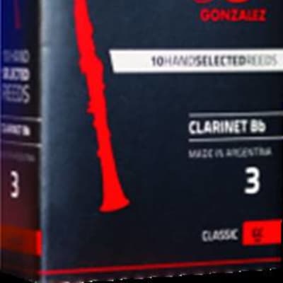 Gonzalez CLC25 - Classique force 2.5 - anches clarinette Sib - Boîte de 10 anches for sale
