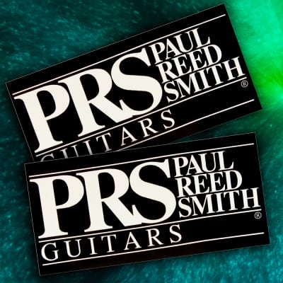 Paul Reed Smith PRS Guitars Black White Logo Decal Sticker NEW XL 7.5