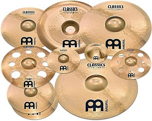Meinl Cymbals Classics Custom Triple Bonus Cymbal Pack Free 8" Bell, 10" Splash & 12" Trash Splash (Used/Mint) image 1