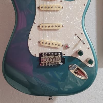 RARE Fender Squier Classic Vibe Stratocaster '50s with Maple Fretboard - Sherwood Green *KILLSWITCH + UPGRADED FENDER ROLLER NUT + STRAP LOCKS * GIG BAG * image 2