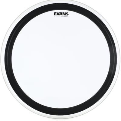 Evans EMAD2 Clear Bass Batter Head - 24 inch  Bundle with Evans G2 Clear Drumhead - 13 inch image 2