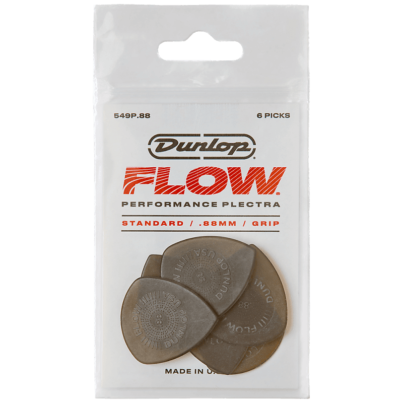 Dunlop Flow Standard Picks 6-Pack, 549P - .88 image 1