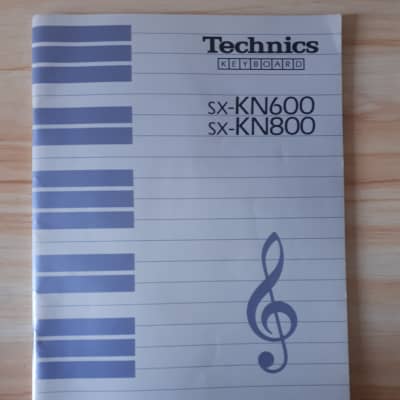 Technics Keyboard SX-KN600, SX-KN800 Owners Manual Volume 1 in English, French and Spanish