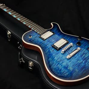 Knaggs Guitars Steve Stevens SSC in Ocean Blue Burst with Tier 1 Top plus Signed Raygun & Backplate image 3