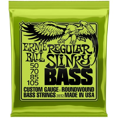 Ernie Ball 4-String Regular Slinky Bass Strings (50-105)