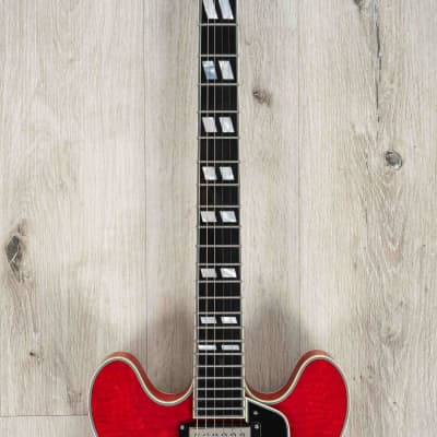 Eastman Guitars T486 Electric Guitar, Red, Ebony Fingerboard image 4