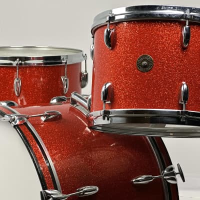 Gretsch 22/13/16" 60's Round Badge Name Band Drum Set - Tangerine Sparkle image 1