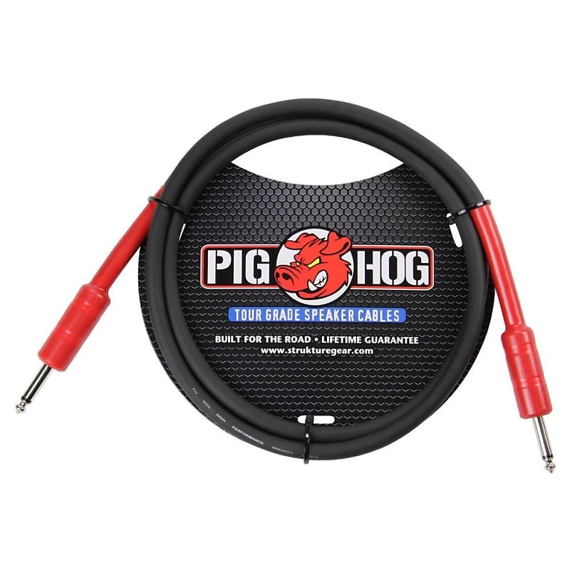 Pig Hog 1/4" Speaker Cable, 5' image 1