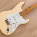 1986 Squier by Fender Stratocaster '57 Vintage Reissue Olympic White w/ USA Pickups, Japan Fujigen