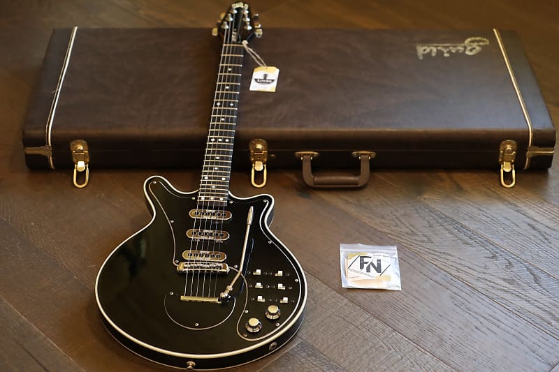 Case Queen! Guild BM-01 Pro Brian May Signature Electric Guitar Black + OHSC image 1