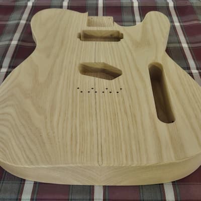 Woodtech Routing - 2 pc Catalpa - Arm & Belly Cut - Neck Humbucker Telecaster Body - Unfinished image 3