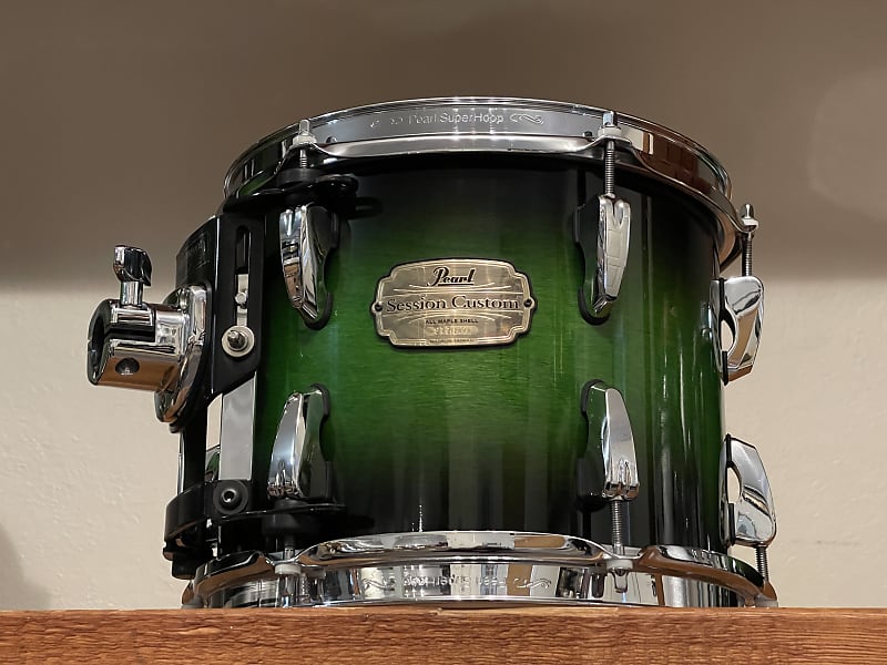 Pearl Session Custom SMX All-Maple Green Burst 10/12/14/22 | Reverb