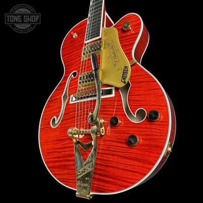 Mint Gretsch G6120TGFM Players Edition Nashville Orange Stain w/case image 3