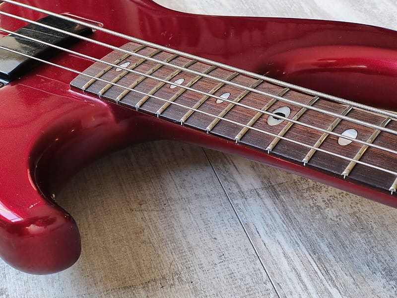 国産 AriaProⅡ INAZUMA V 1983年製 ジャパンビン 1983 Aria Pro II Japan SB Elite-II Electric Bass (Deep Red