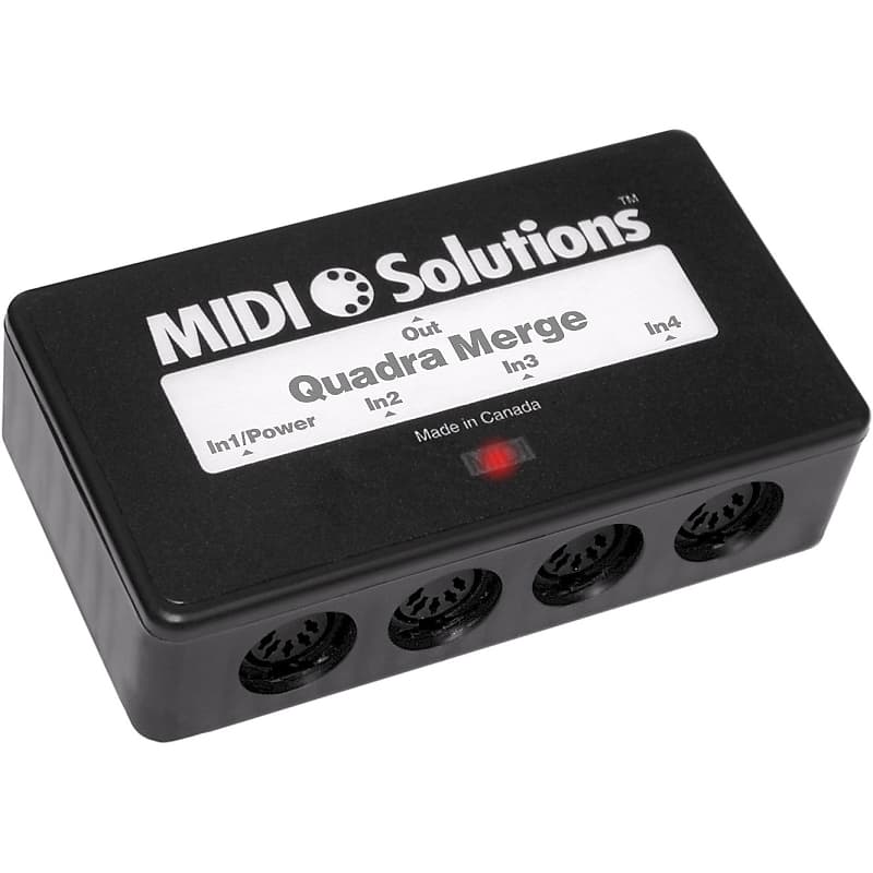 MIDI Solutions Quadramerge 4 Input MIDI Merger Processor image 1