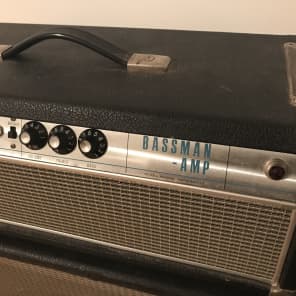 Fender Bassman 68 Amp + 2x15 Cab 1968 Silverface alutrim dripedge image 7