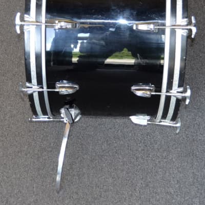 Ludwig 24" Bass Drum 1980's Vintage Owned by Neal Smith of the Alice Cooper Group - #9116 1980's Black image 4