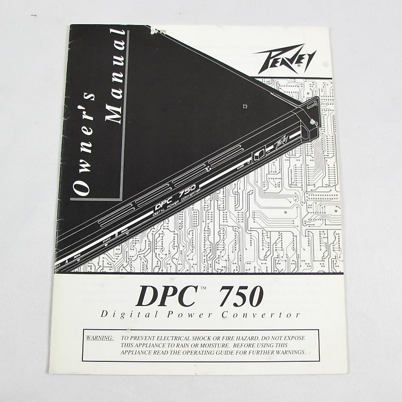 Peavey DPC 750 デジタルパワーコンバータ Peavey DPC 750 Digital Power Convertor Amplifier w/Owner's