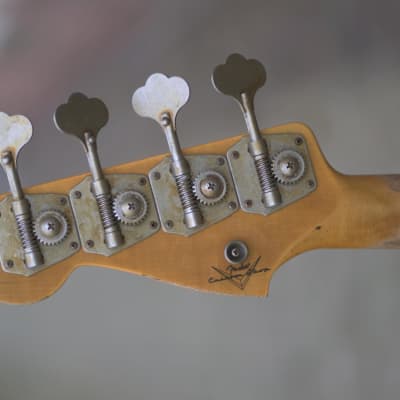 Fender Custom Shop '64 Precision Bass, Relic - Aged Vintage White image 7