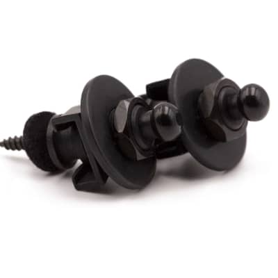 Tone Ninja Classic Schaller-style Straplock, pair (2), Black