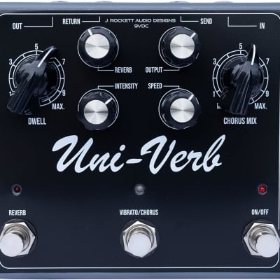 J Rockett Audio Designs Uni-Verb Pedal, Black for sale