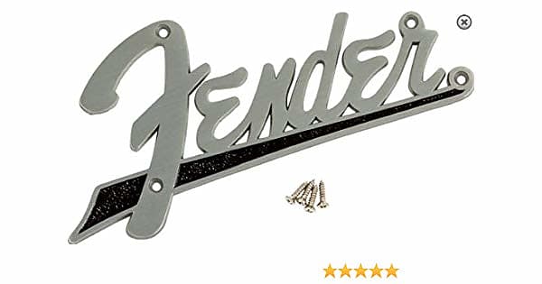 Fender Flat Amp Logo For Bassman, Super-Sonic, Vibro King - #099-4095-000 image 1