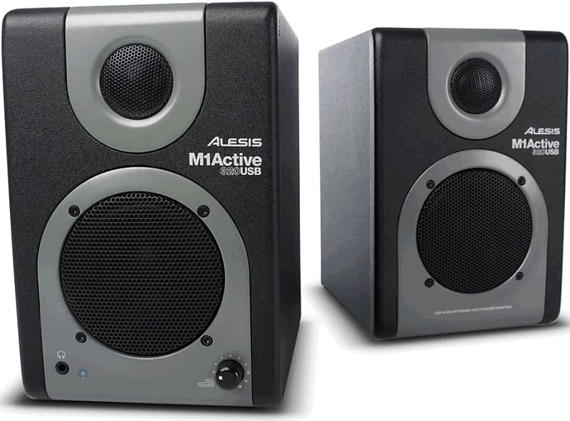 Alesis M1 Active 320 USB Coppia di Monitor da Studio Reverb