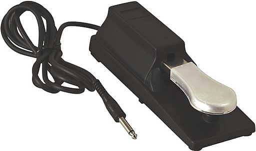 On-Stage KSP100 Piano Style Keyboard Sustain Pedal with 6' 1/4" TRS Cable image 1
