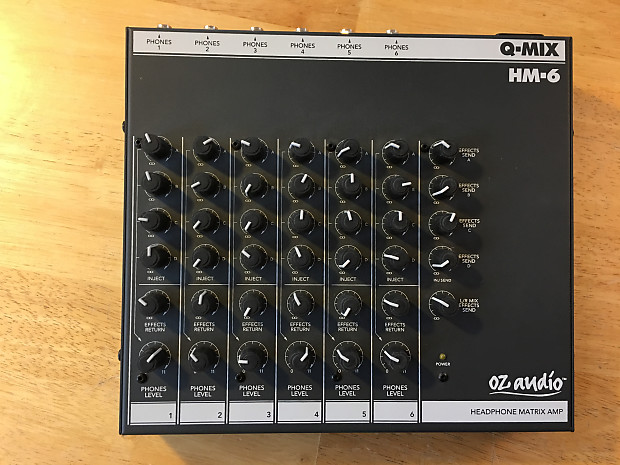 Oz Audio Q-Mix HM-6 six channel headphone matrix mixer image 1