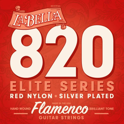 La Bella 820 Flamenco Guitar Strings Red Nylon image 1
